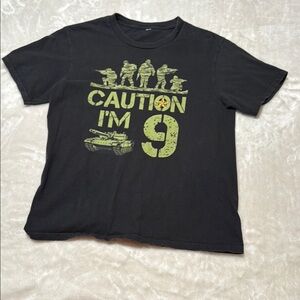 Amazon Kids Black and Green Short Sleeve Tee